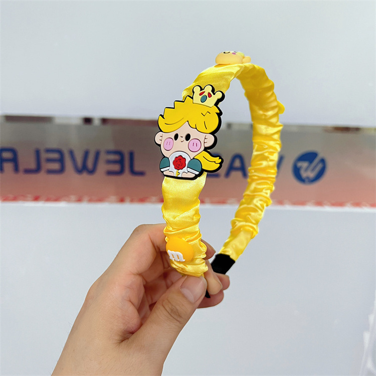 Hot Sale Mickey Minnie cartoon hairband fabric Floral girl princess headband birthday holiday party hair accessories