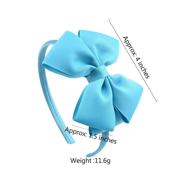 Hot 4.5inch Mixedcolor Cute Bows Baby Girls Hairbands Kids Headbands Boutique Baby Girls Hairgrips