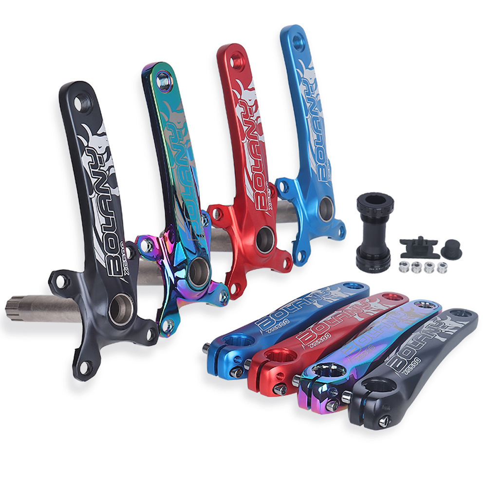 bIke Crankset Mountain Bike Crankset 170mmAluminum alloy hollow one MTB Bicycle Crank