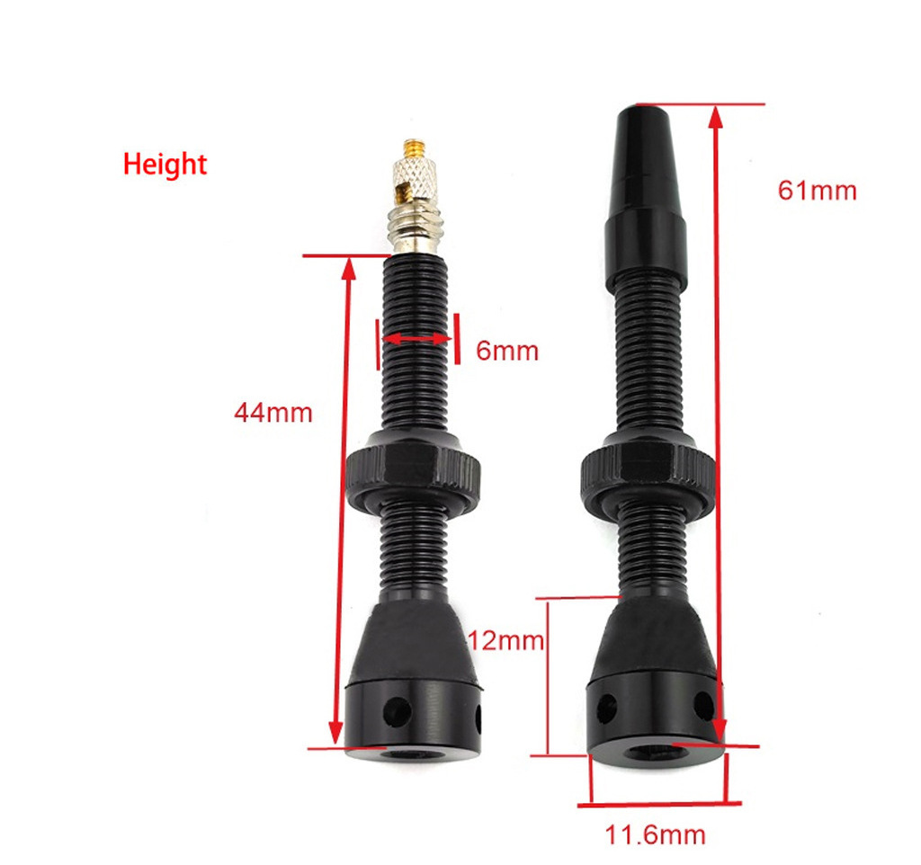 Mountain Road Bike Tubeless Valve Color French Vacuum Air Nozzle Aluminum Alloy Tire Valve