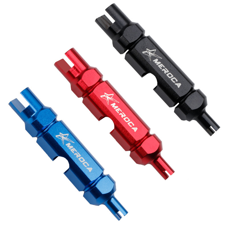 Bicycle Multifunctional Schrader Valve Core Tool Presta Nozzle Tire Valve Extension Rod Removal Wrench Bike Tube Tools