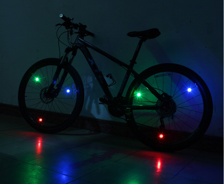 Colorful Glow Flashing Bicycle Bike Cycling Wheel Spoke LED Light Lamp