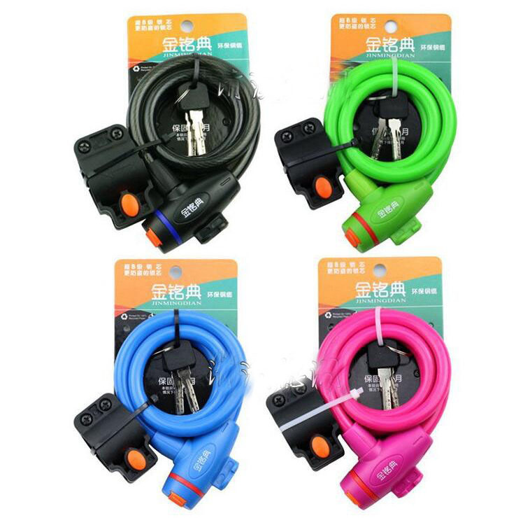 Cheap Factory Direct Cable Combination Lock Bicycle Core Steel Wire Anti-theft Retractable Cable Lock Cable Bike Locks