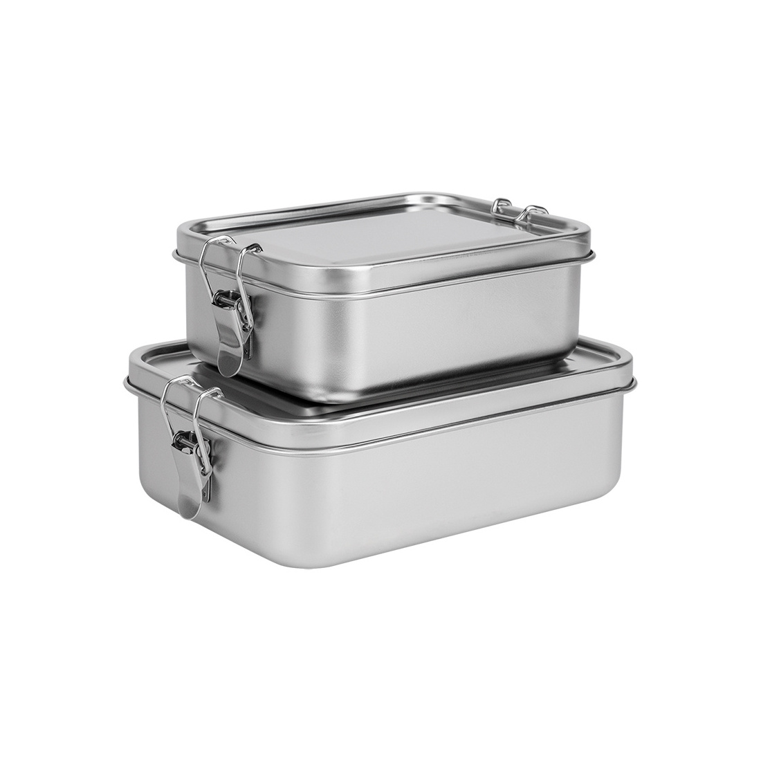 Eco-friendly Airtight Reusable Snack Storage 316 304 Stainless Steel Food Container