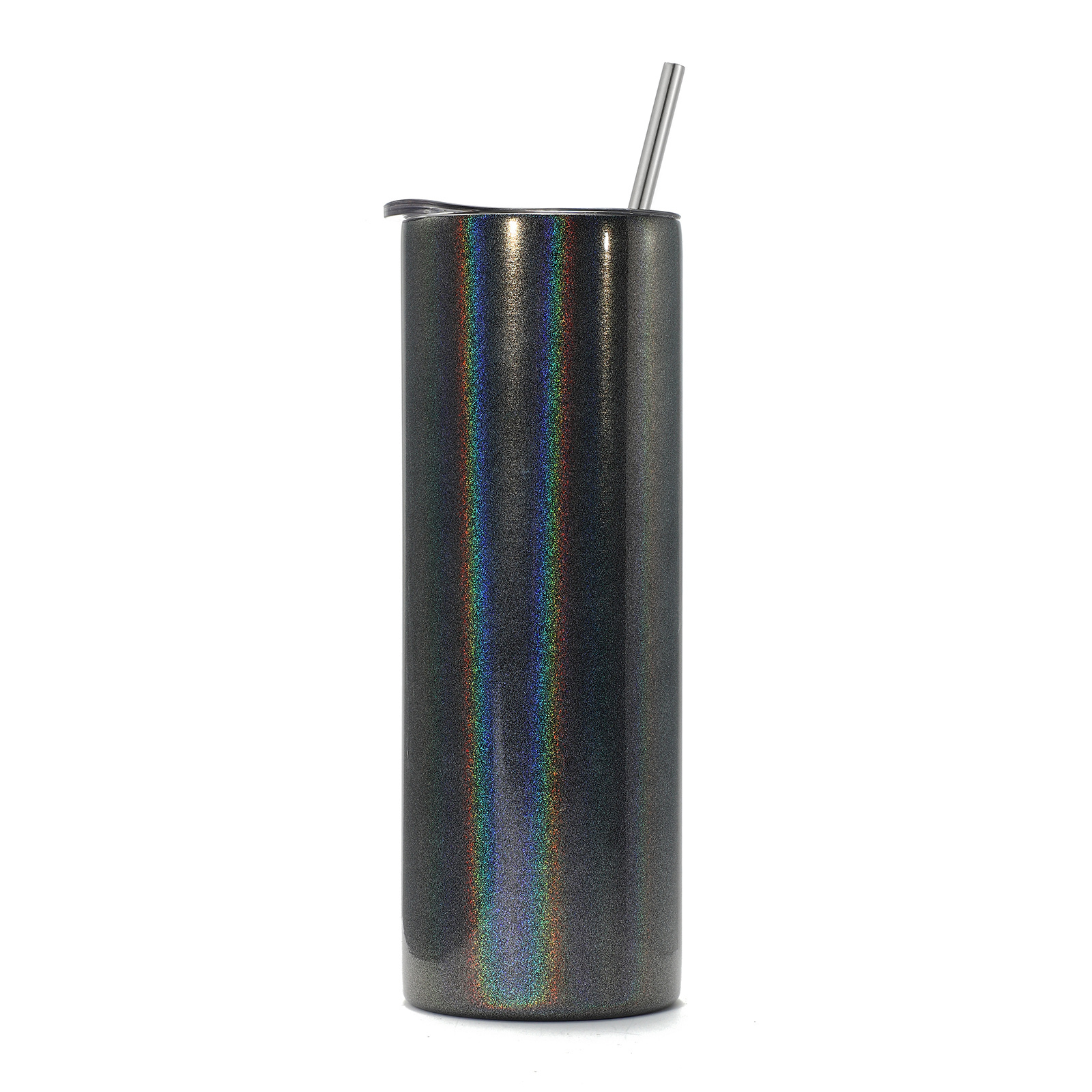 2021 ready to ship glitter sublimation blanks 20oz 600ml double wall straight stainless steel skinny tumbler with lid and straw