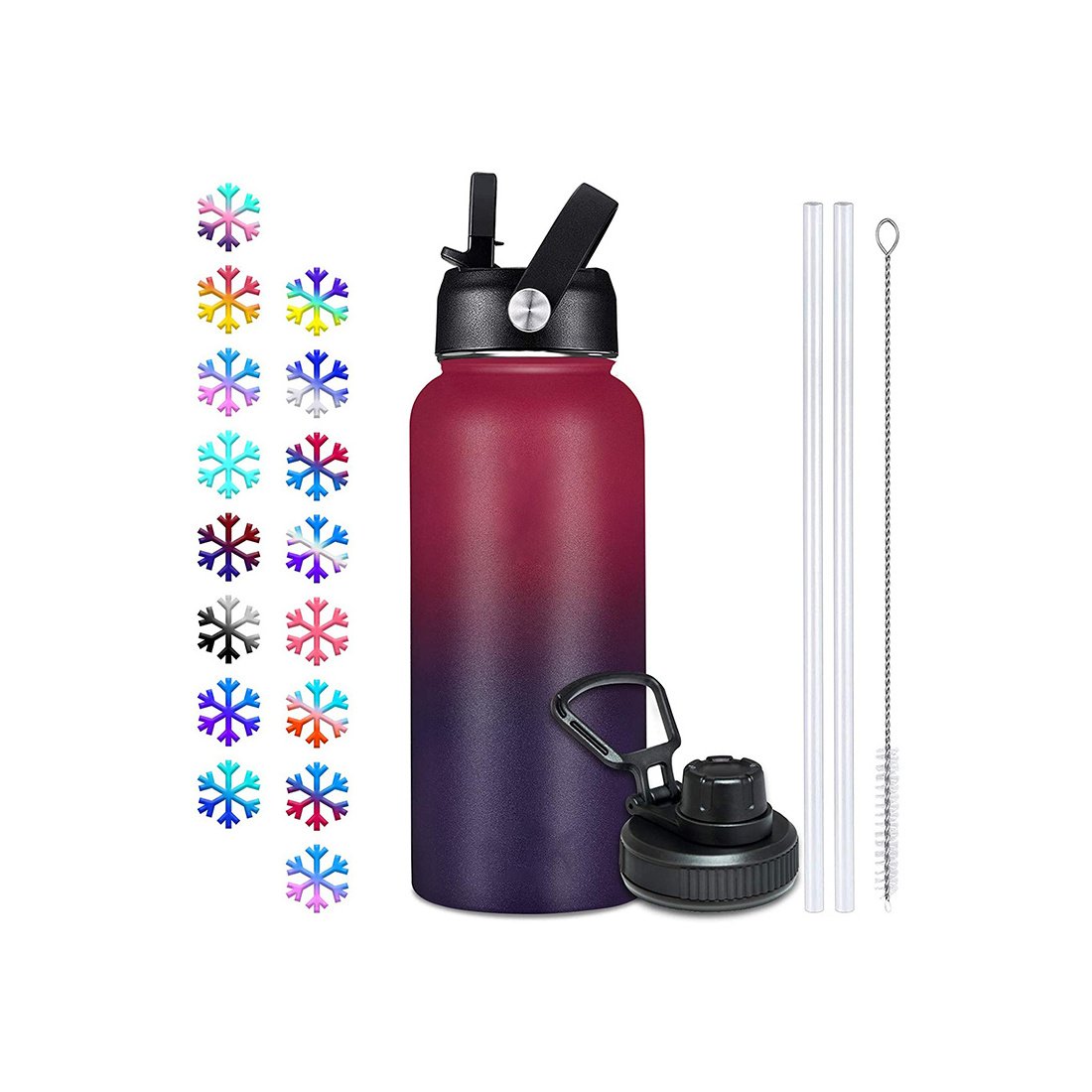 Private Designed Motivational BPA Free Stainless Steel Water Bottle Double Wall Vacuum Flask Water Bottle with Logo