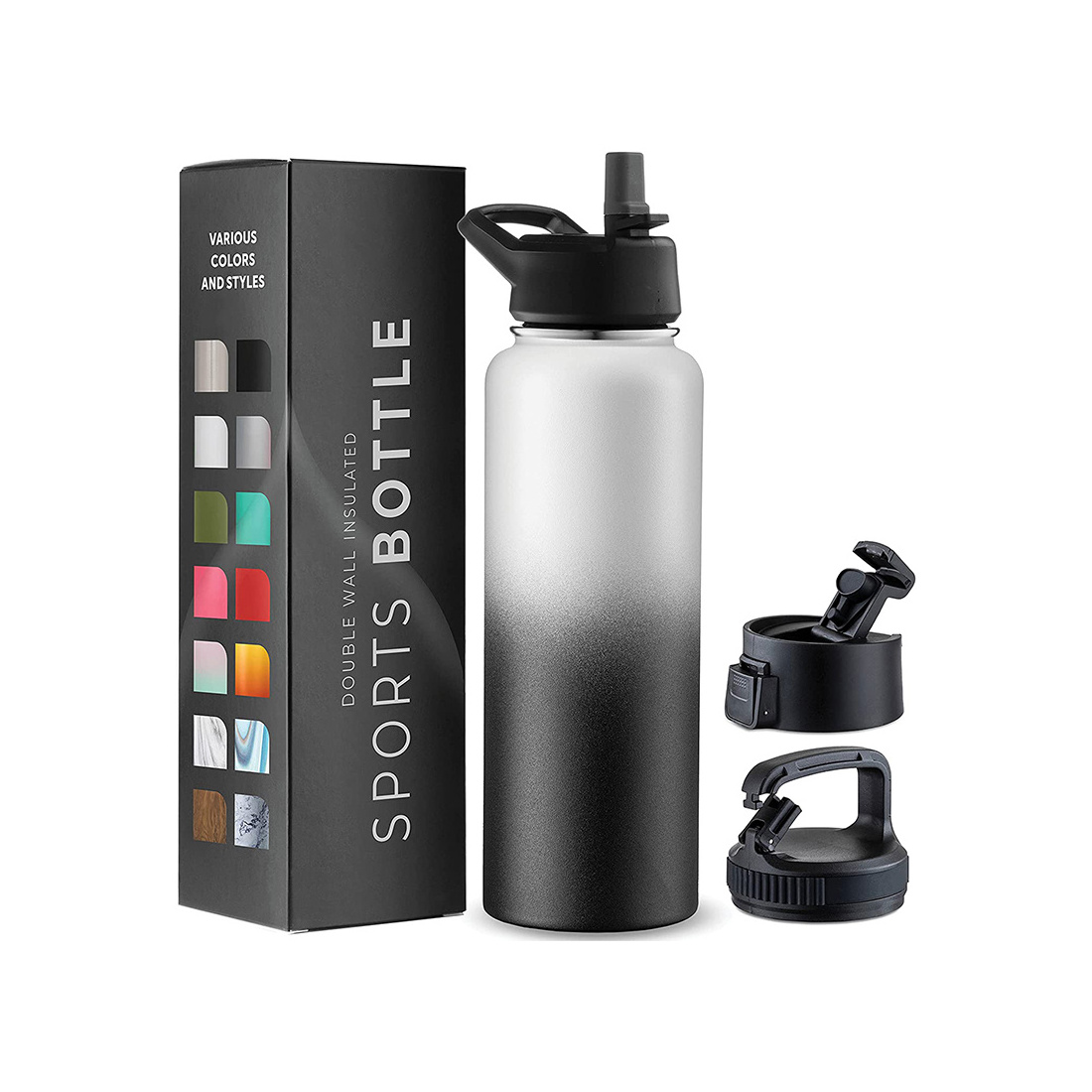 High Quality Sports Travel Coffee Water Bottle Double Wall Stainless Steel Vacuum Insulated Water Bottle Custom Printing