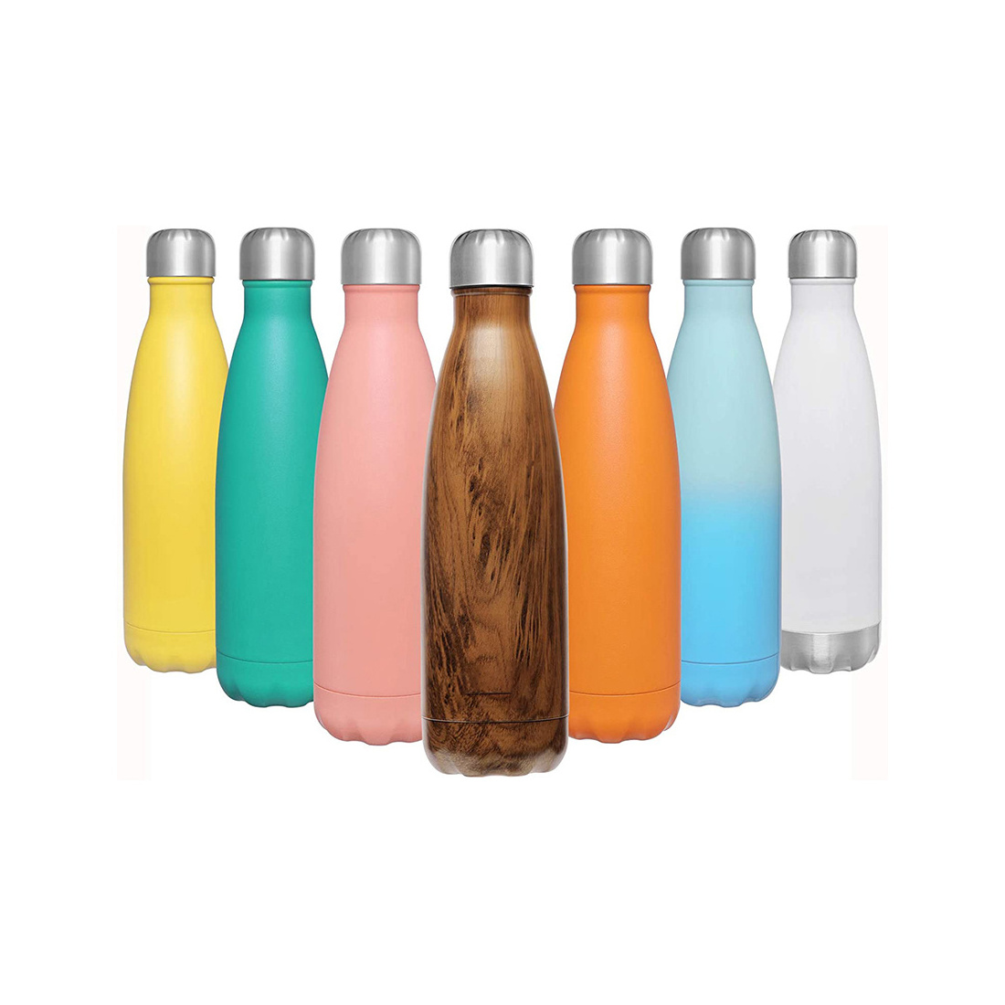 Vacuum Flask Insulated 304 Stainless Steel Hot & Cold Water Bottle 18oz 22oz 32oz Stainless Steel Water Bottle Wholesale