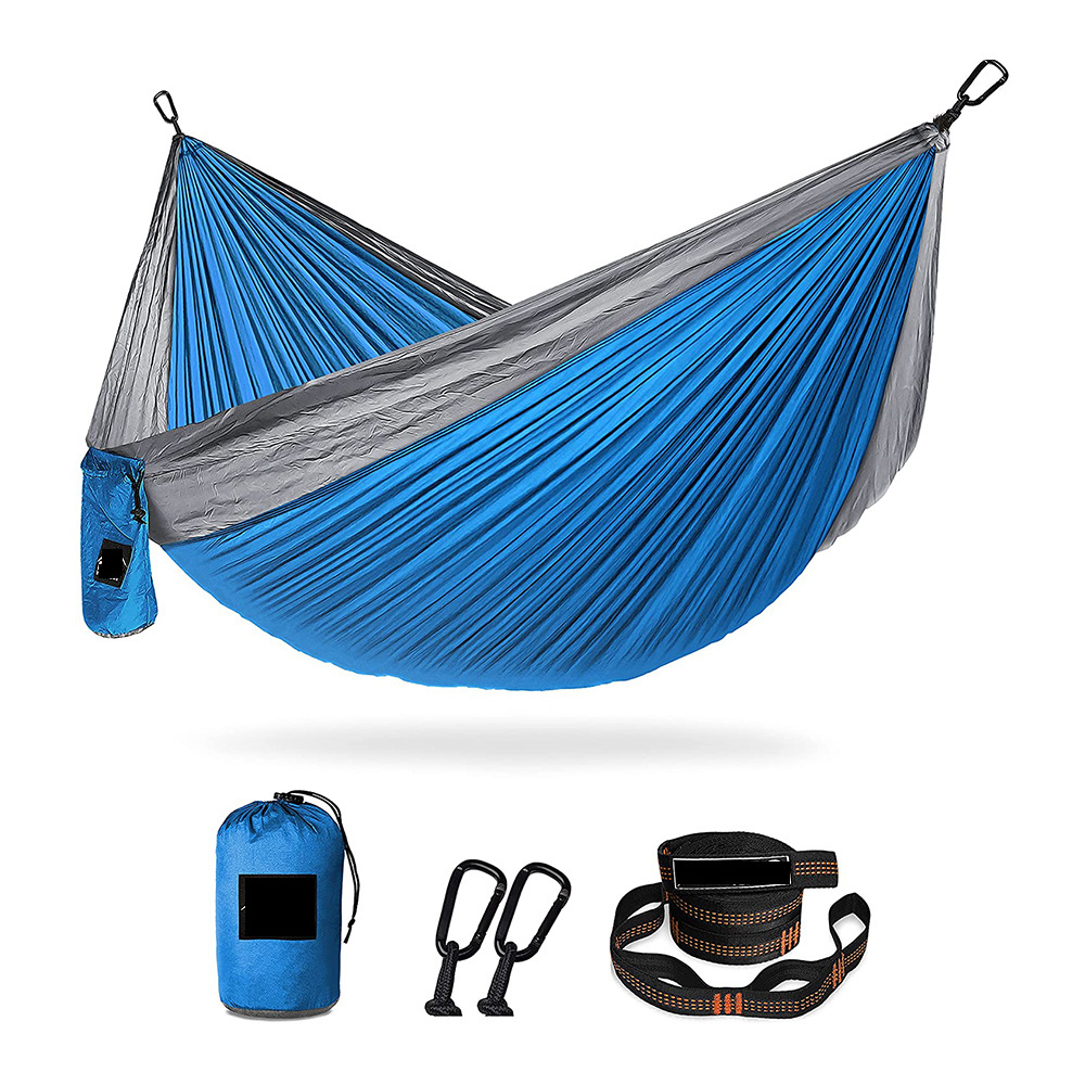 2021 New Outdoor Camping Hanging Folding Knit Hammock backpacking Survival or Travel Single & Double hammock outdoor