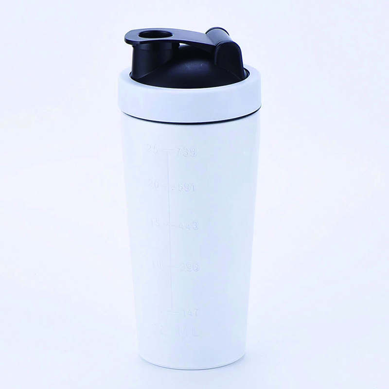 Custom Logo 304 Insulated Mixer Metal Stainless Steel Water Bottle, Eco Friendly Fitness Gym Protein Shaker Cup Bottle