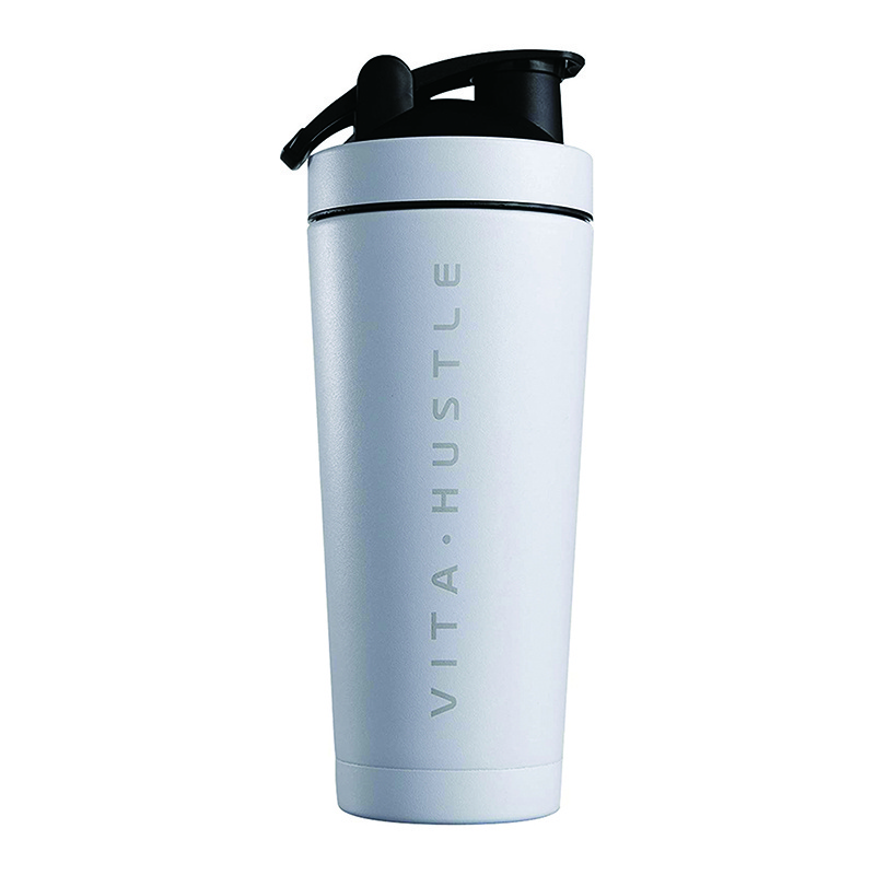 Shaker Bottle 26oz Stainless Steel Insulated Water Bottle Protein Mixing cup