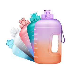 1700ml gym bpa free plastic glitter classic  gym clear neon colorful premium fitness bottles of water 5 gallon