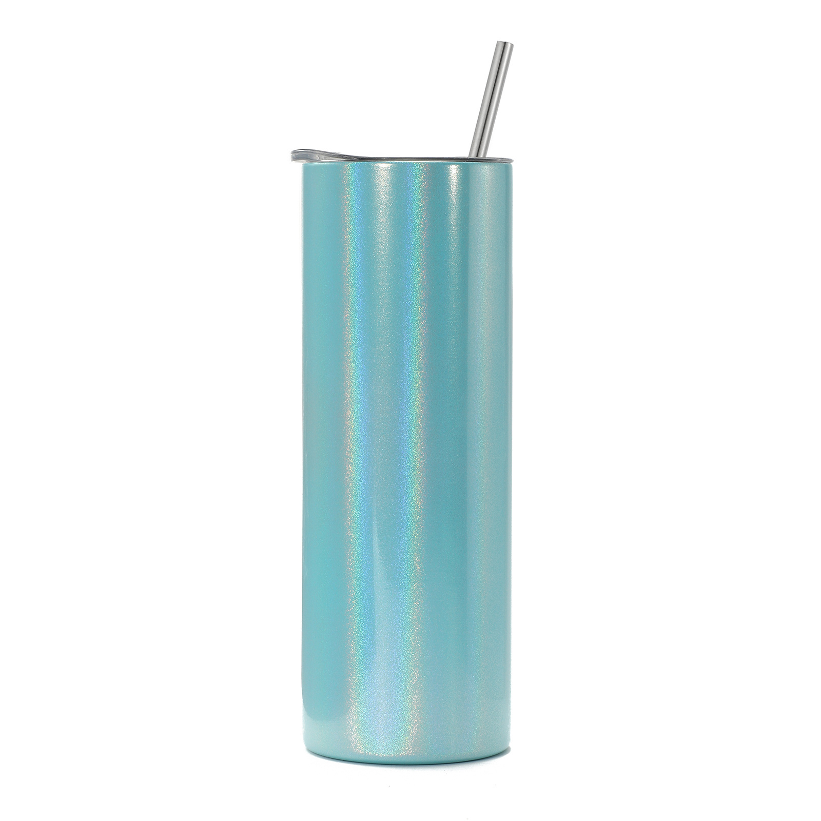 2021 ready to ship glitter sublimation blanks 20oz 600ml double wall straight stainless steel skinny tumbler with lid and straw