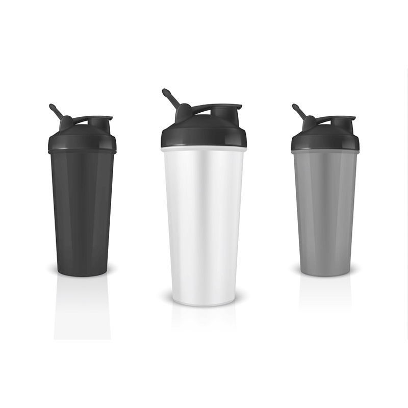 Wholesale gym fitness sports bpa free plastic spice custom logo gym empty glitter protein shaker bottle