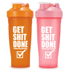 2021 ready to ship 600ml custom logo Plastic Sport leak proof disposable recycled Infuser Fruit juice gym protein shaker cup