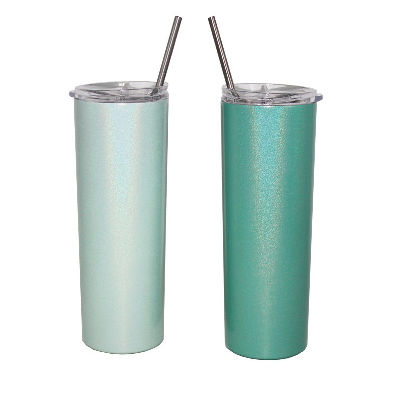 20oz insulated cup wholesale sublimation stainless steel skinny tumbler with lid straw