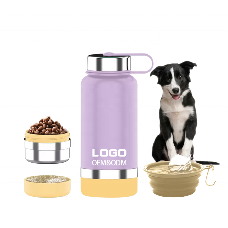 Top Seller Stainless Steel Outdoor Travel Pet Bottles Dog Water Bottle Dispenser Dog Water bowl