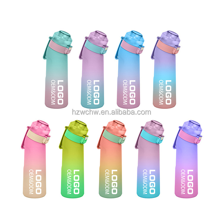 700ml Newest Design AIR Scented Flavored  up Tritan Leakproof  Portable plastic Water Bottle  With flavored Pods