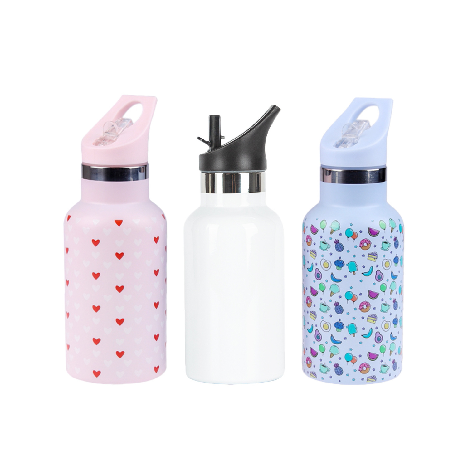 12oz Stainless Steel Custom Colors Thermos Sublimation Water Bottle Kid Water Bottles Outdoor Travel Bottle