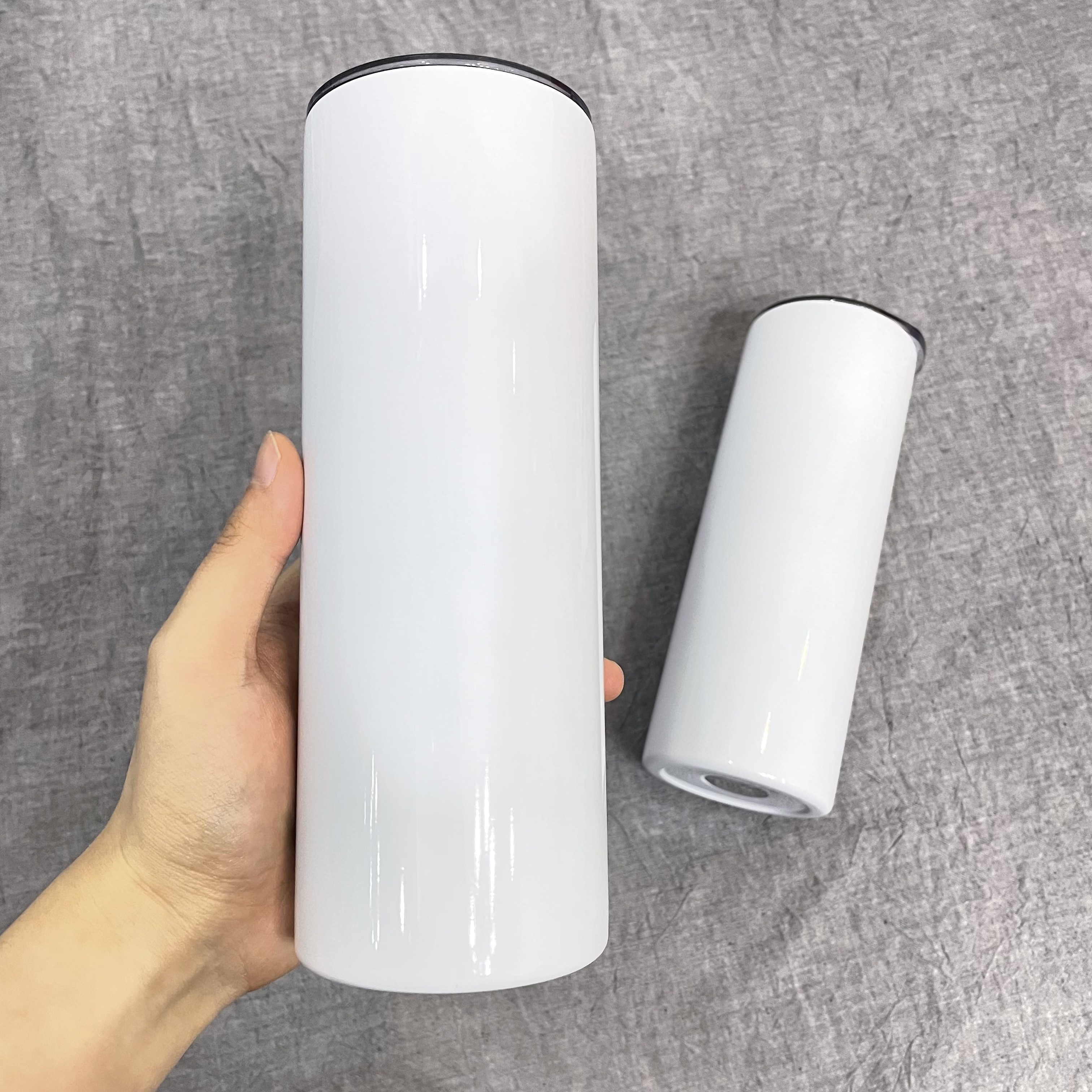 Stainless steel 20oz 30oz total straight tumbler double walled vacuum insulated blank sublimation straight skinny cup