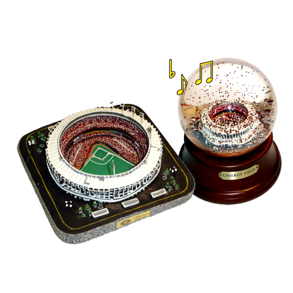 Custom 100mm 120mm Souvenirs Ornament Snow Ball Gift Snow Globes Collection Baseball Football Stadium Snow Globe