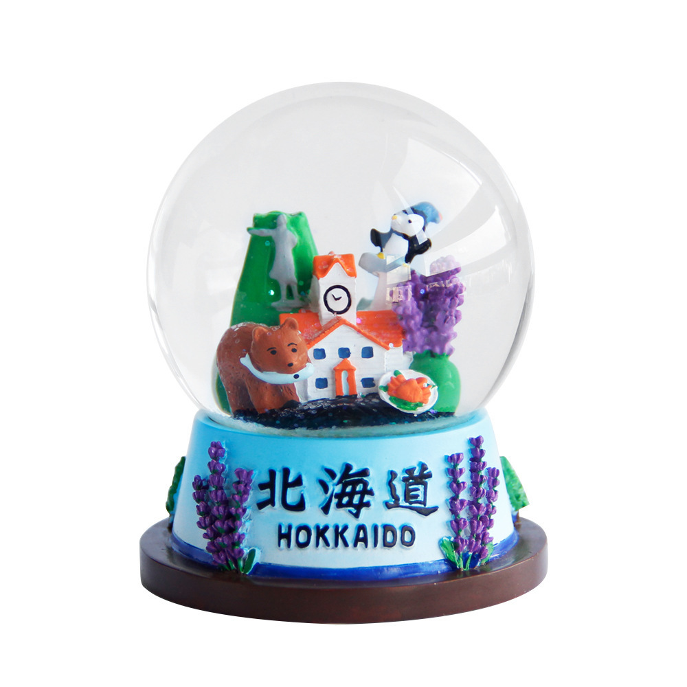 Custom 45 65 80 100 120 150 200mm Resin Craft Souvenirs Gift Luxury Ornament Snow Ball Custom Snow Globes/Snow Globe