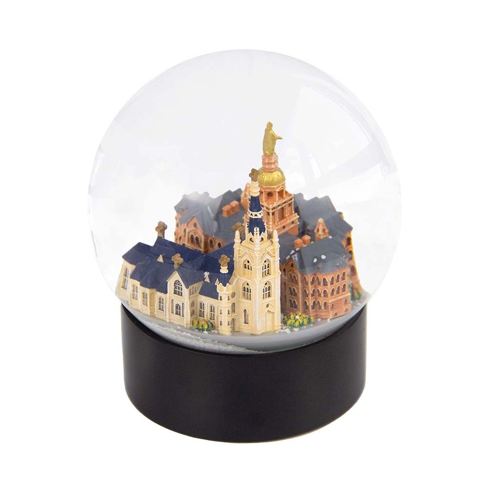 Custom 3D Design Building 100mm Gift Snowball Wedding Souvenirs Ornament Snow Ball Wedding Gift Custom Snow Globes/Snow Globes