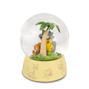 Resin Craft Souvenirs Ornament Gift Cartoon Gold Base Snow Ball/Custom Snow Globes/Snow Globe