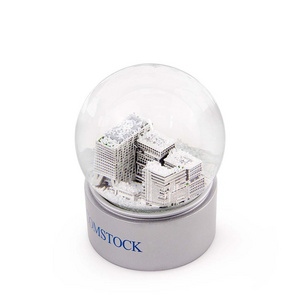 100mm Building Ornament Luxury Mini Ornament Souvenir Kit Gift Resin Glitter Snow Ball/ Custom Snow Globes/Snow Globe