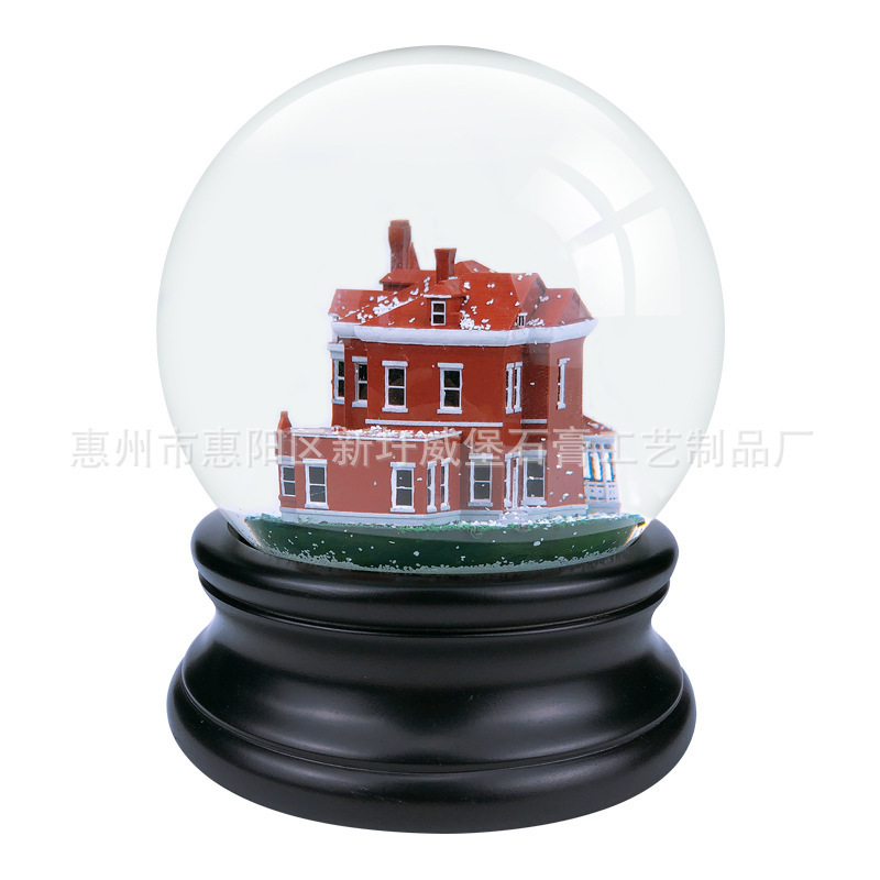 Architecture Snowflake Easter Luxury Mini Ornament Souvenir Kit Gift Resin Glitter Snow Ball/Snowball/Custom Snow Globes