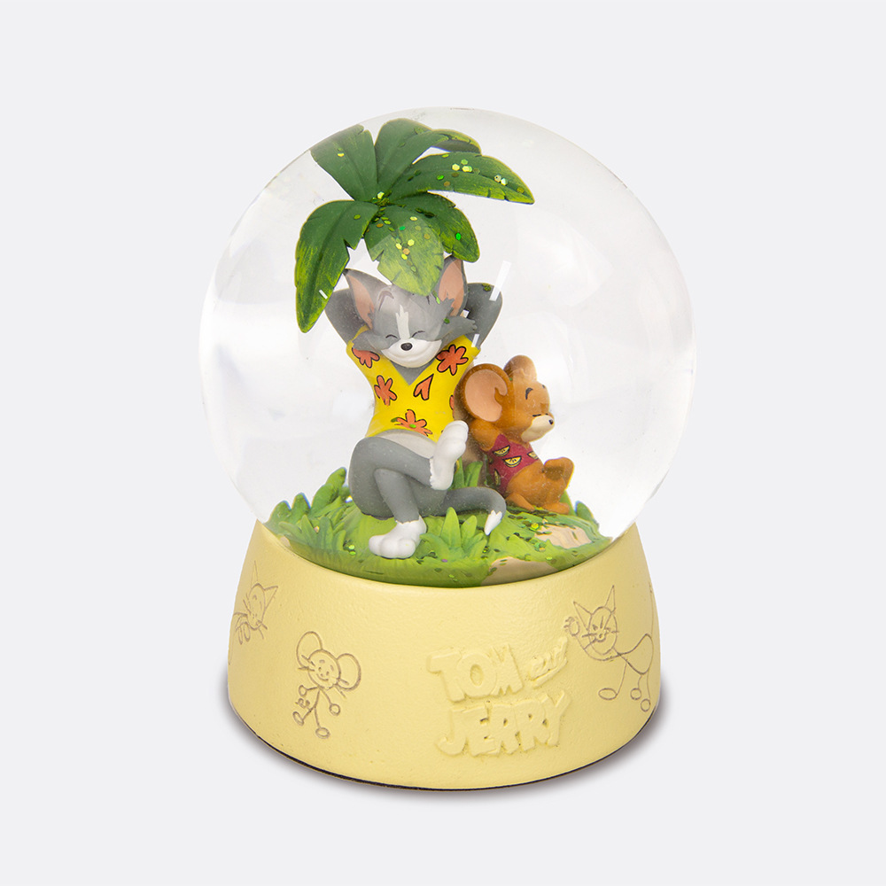 Resin Craft Souvenirs Ornament Gift Cartoon Gold Base Snow Ball/Custom Snow Globes/Snow Globe