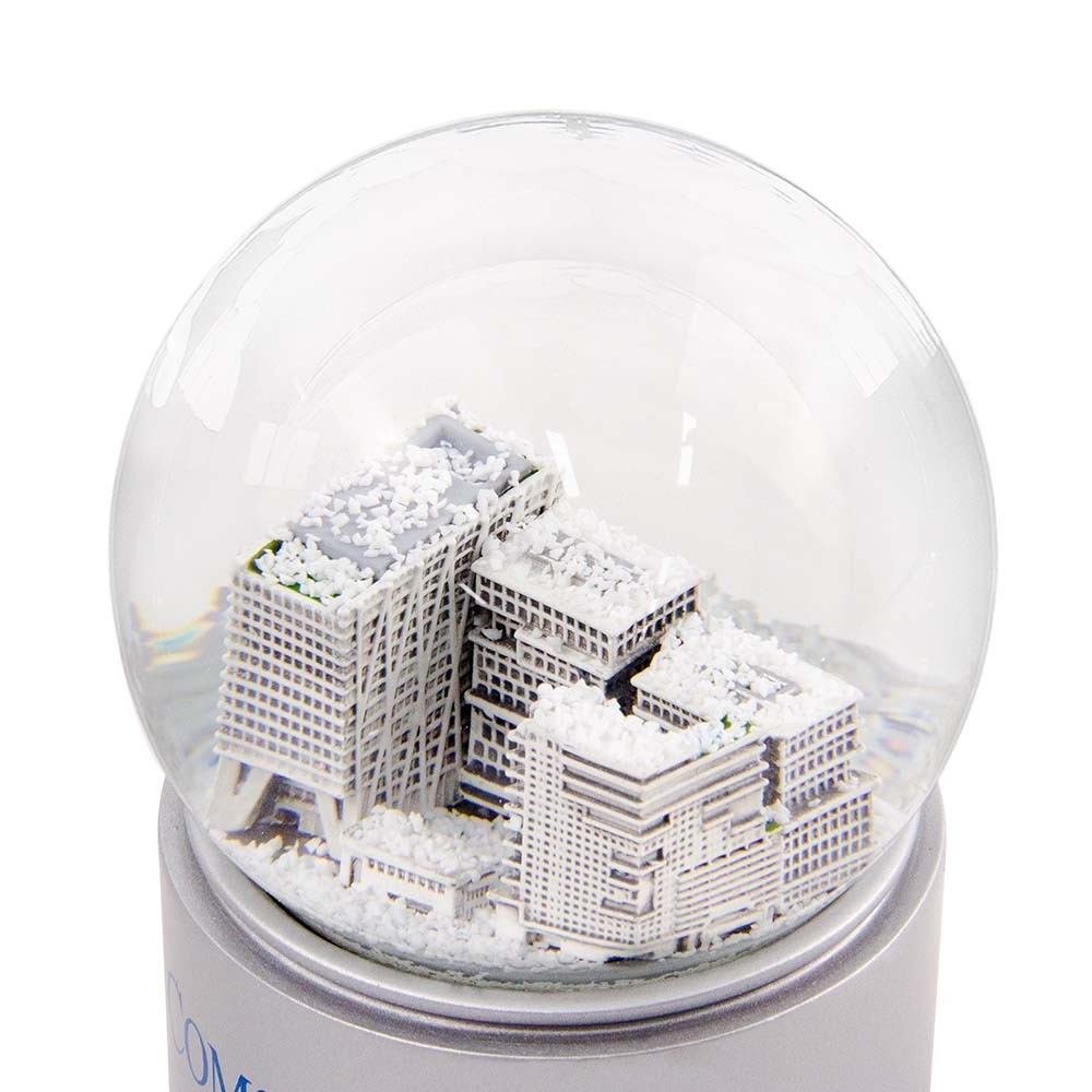 100mm Building Ornament Luxury Mini Ornament Souvenir Kit Gift Resin Glitter Snow Ball/ Custom Snow Globes/Snow Globe