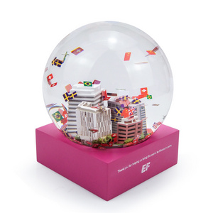 100 mm Celebration de lecole Ornement culturel Ornement de luxe Kit de souvenir Gift Snow Ball / Snowball / Custom Snow Globes