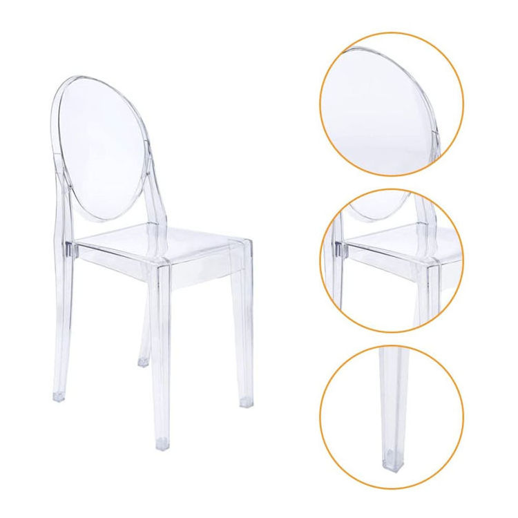 WSJ3150 Banquet Dining Chair Garden Wedding Chair High Quality Acrylic Armless Ghost Furniture Color Material Nice Origin Chair