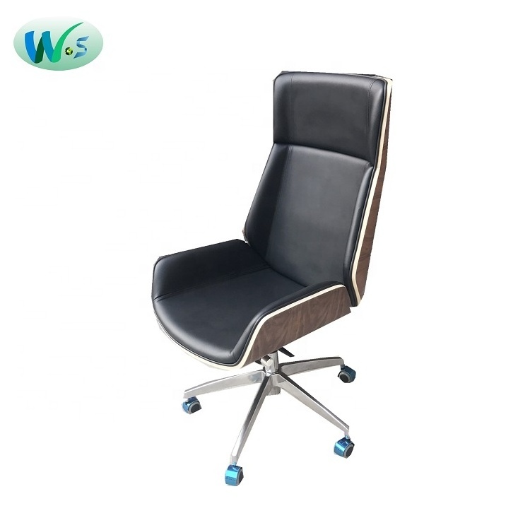 WSX6501 Customized furniture manager negotiation wooden chair office luxury office boss chair modern wooden office chair