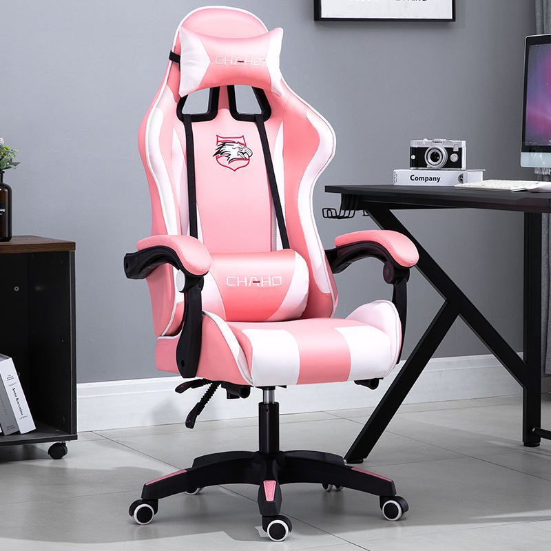 WSX009 Custom ergonomic leather comfortable computer game chair swivel lift racing chair leather gaming furniture chair