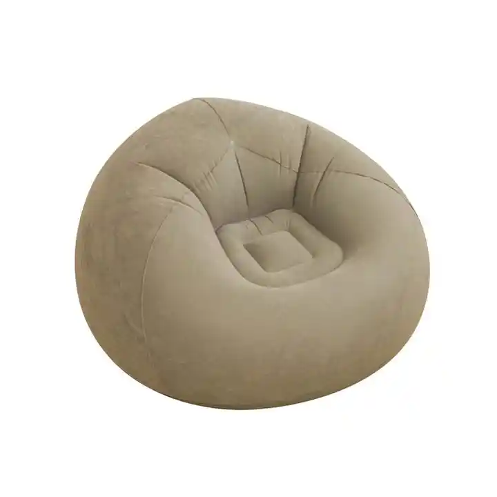 WS4006 Inflatable Sofa Chairs Fabric Lounger Seat Linen Cloth Bean Bag Pouf Puff Couch Tatami Living Room Beanbags Chairs