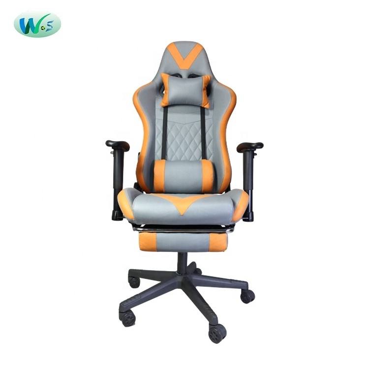 WSF 8250 Office gaming chair Computer Silla 2D armrest with foootrest  choiceable hot sale pu leather recliner