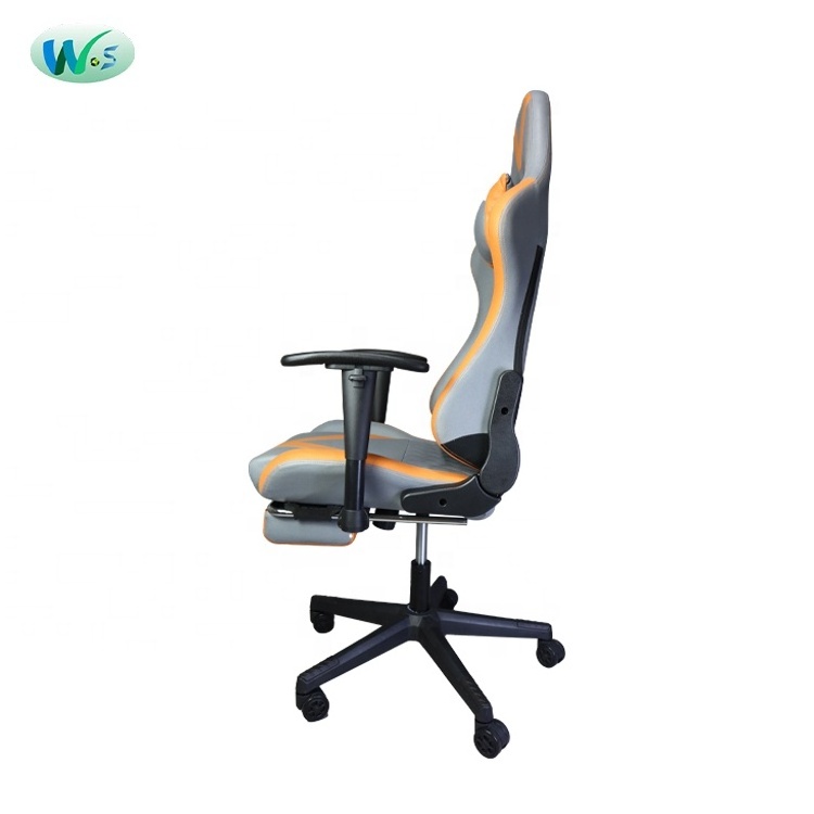 WSF 8250 Office gaming chair Computer Silla 2D armrest with foootrest  choiceable hot sale pu leather recliner