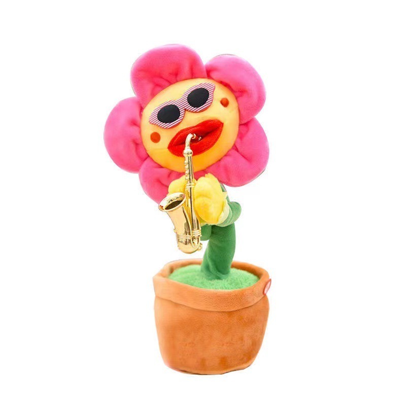 Wholesale Tiktok Cute Speaking Cactus Usb Toy Dancing Singing Talking Electronic Shake Plush Toys For Kids Baby And Adult