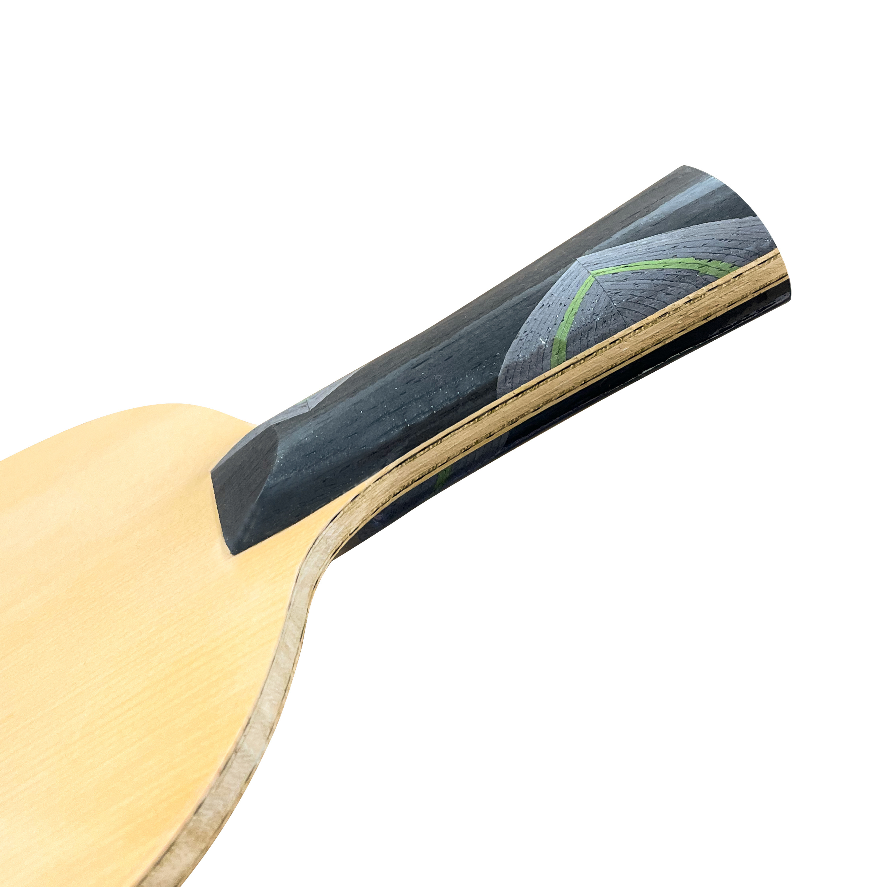 Grey and black ZYLON carbon  table tennis racket customized professional hinoki table tennis blade  5PLY WOOD+2PLY CARBON