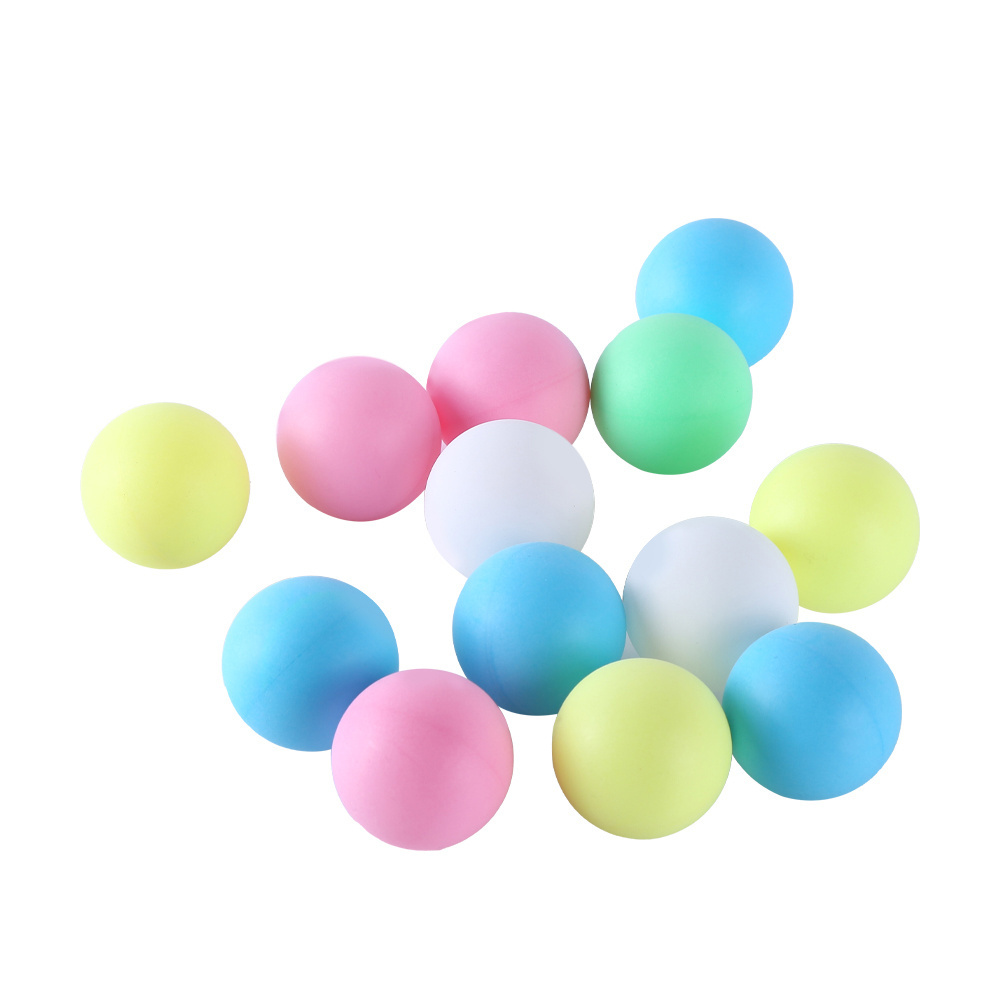 Customize Logo Colorful Pingpong Balls Light Green Pink Yellow ABS Material 40mm Table Tennis Ball