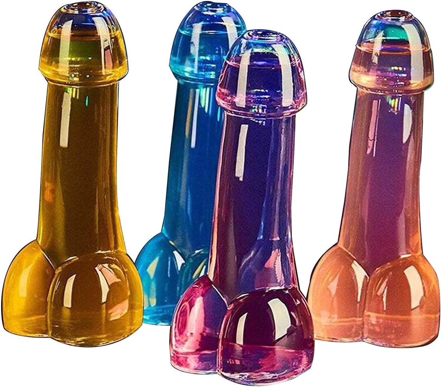 Pubs and Parties 100ml Funny Creative Beer Wine Penis Shaped Beer Glasses for Cocktails Beer Juice Drinks