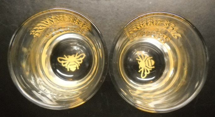 Personalized Whiskey 1.75 oz 1.5oz Unique Clear Custom Shot Glasses With Honey Bees