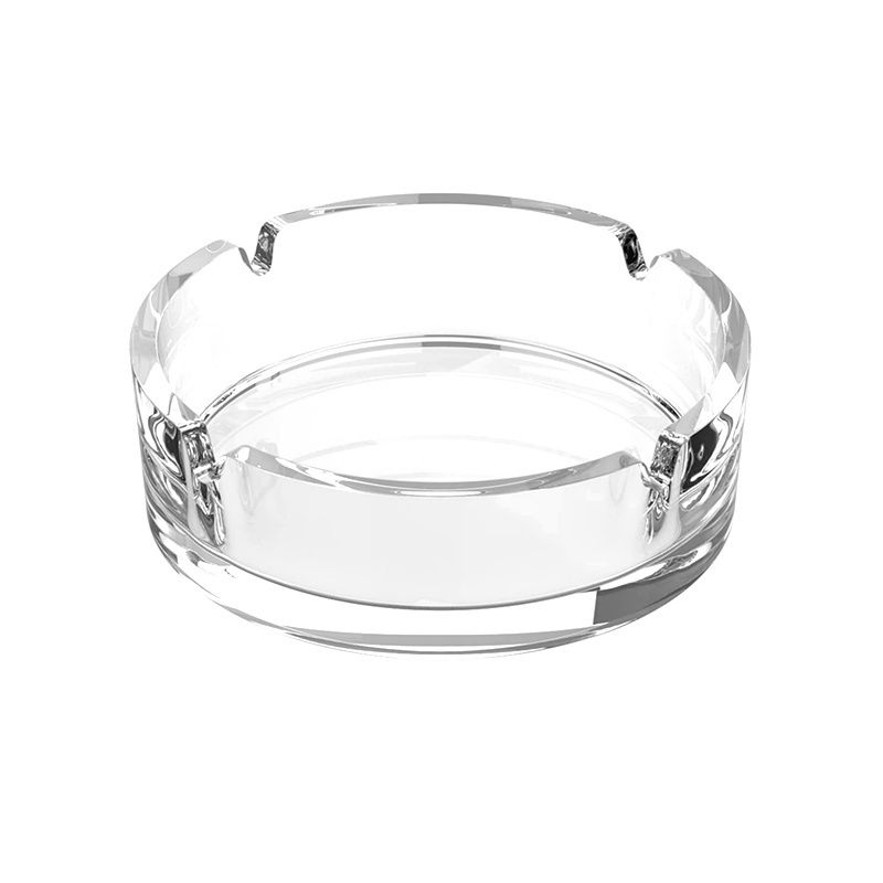 Luxury Decorative Clear Glass Cool Big Round Ashtrays