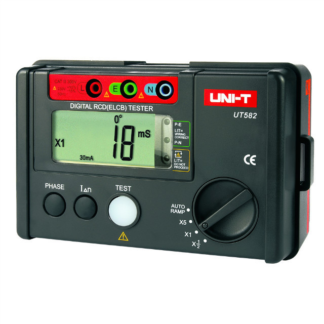 uni-t Digital RCD (ELCB) Testers UNI-T UT582 AUTO RAMP function Leakage Circuit Breaker leakage protection switch tester