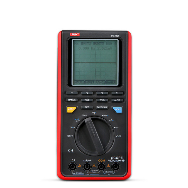 UNI-T UT81B Handheld LCD Scopemeters Oscilloscope 8MHz 40MS/s Real-Time Sample Rate Digital Multimeters With USB Interface