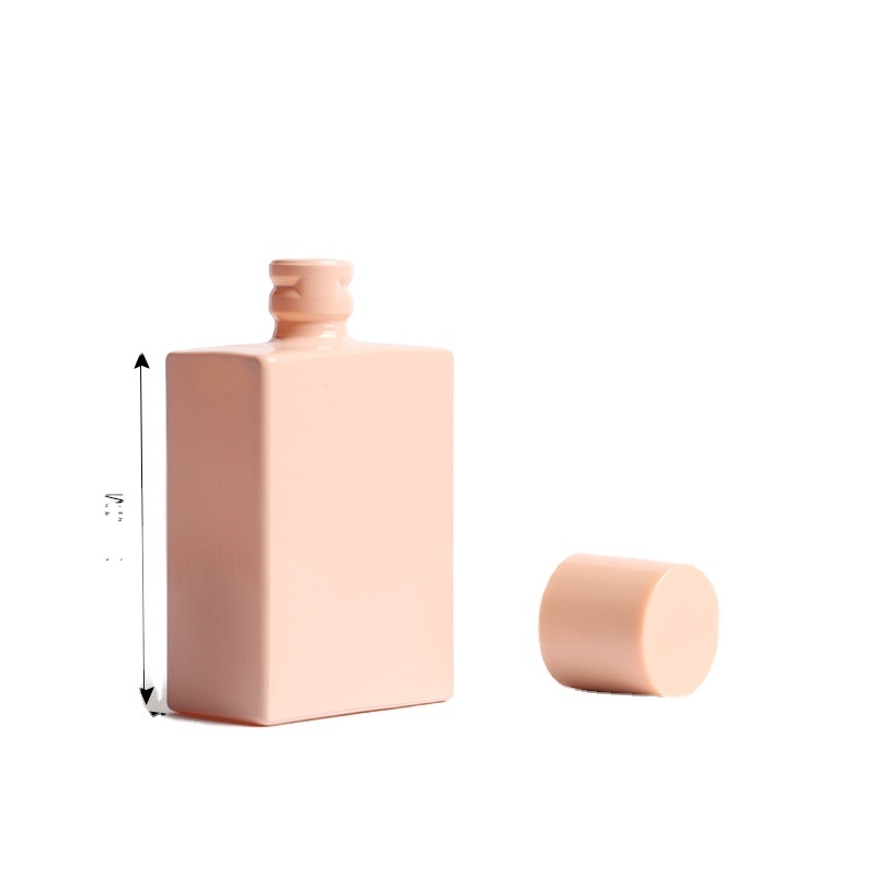 Pink Luxury Square  Mini 7ml Glass Perfume Bottle