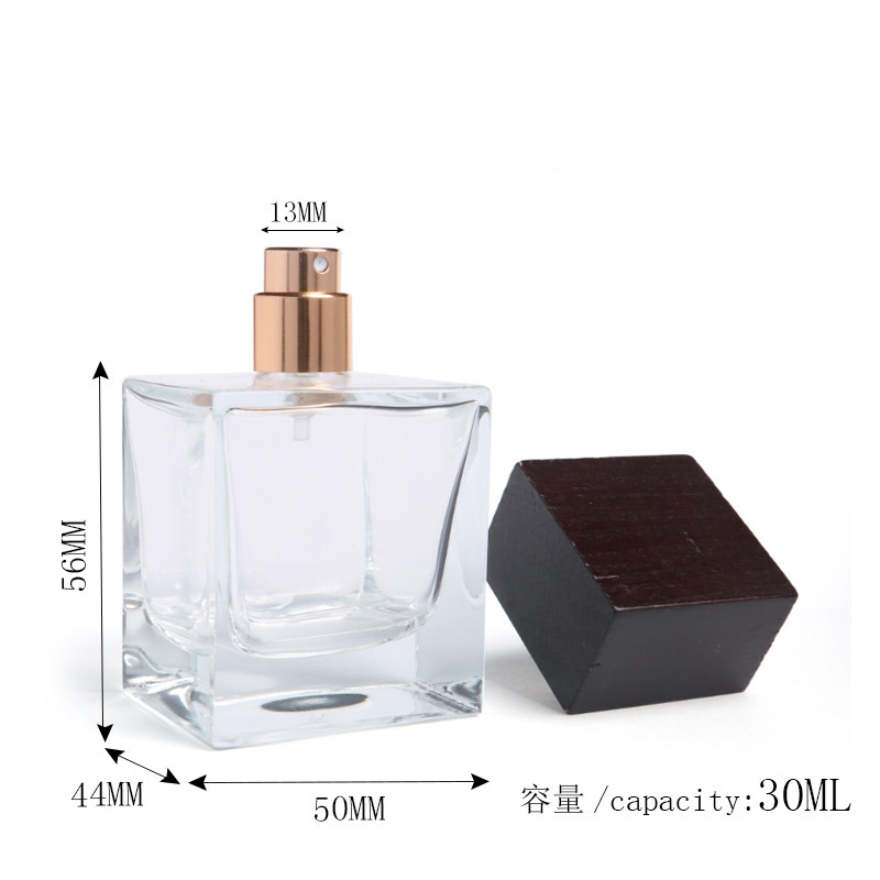 Pink Luxury Square  Mini 7ml Glass Perfume Bottle