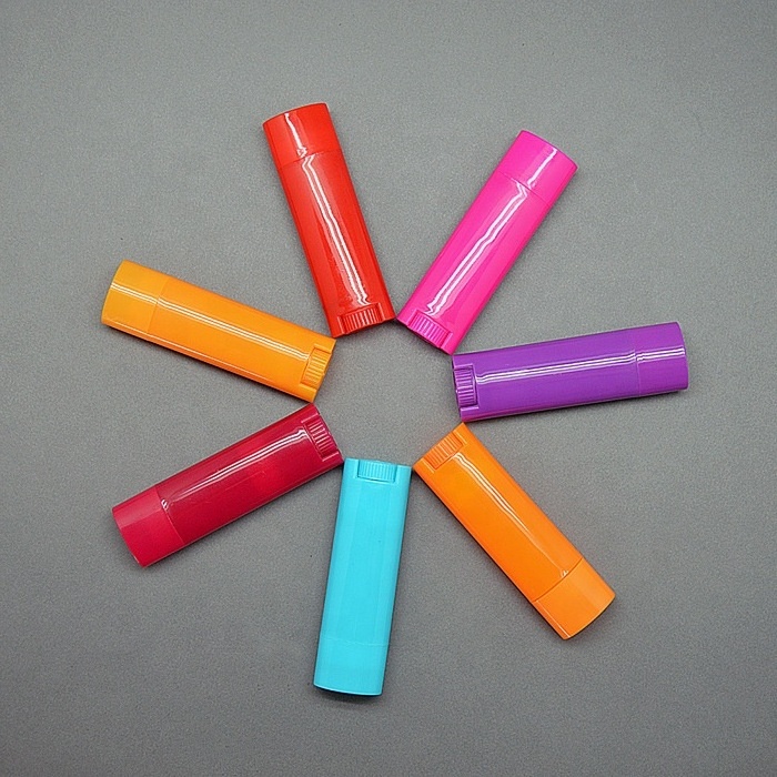 Colorful empty Swirl up 4.5g food grade Oval Round lip balm tube lipstick container Deodorant stick Glue Stick